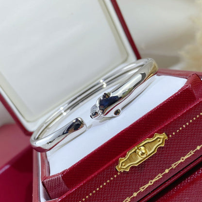 [Plus&Max]PANTHERE SILVER OPEN BRACELET