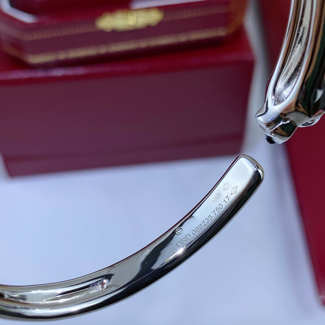[Plus&Max]PANTHERE SILVER OPEN BRACELET