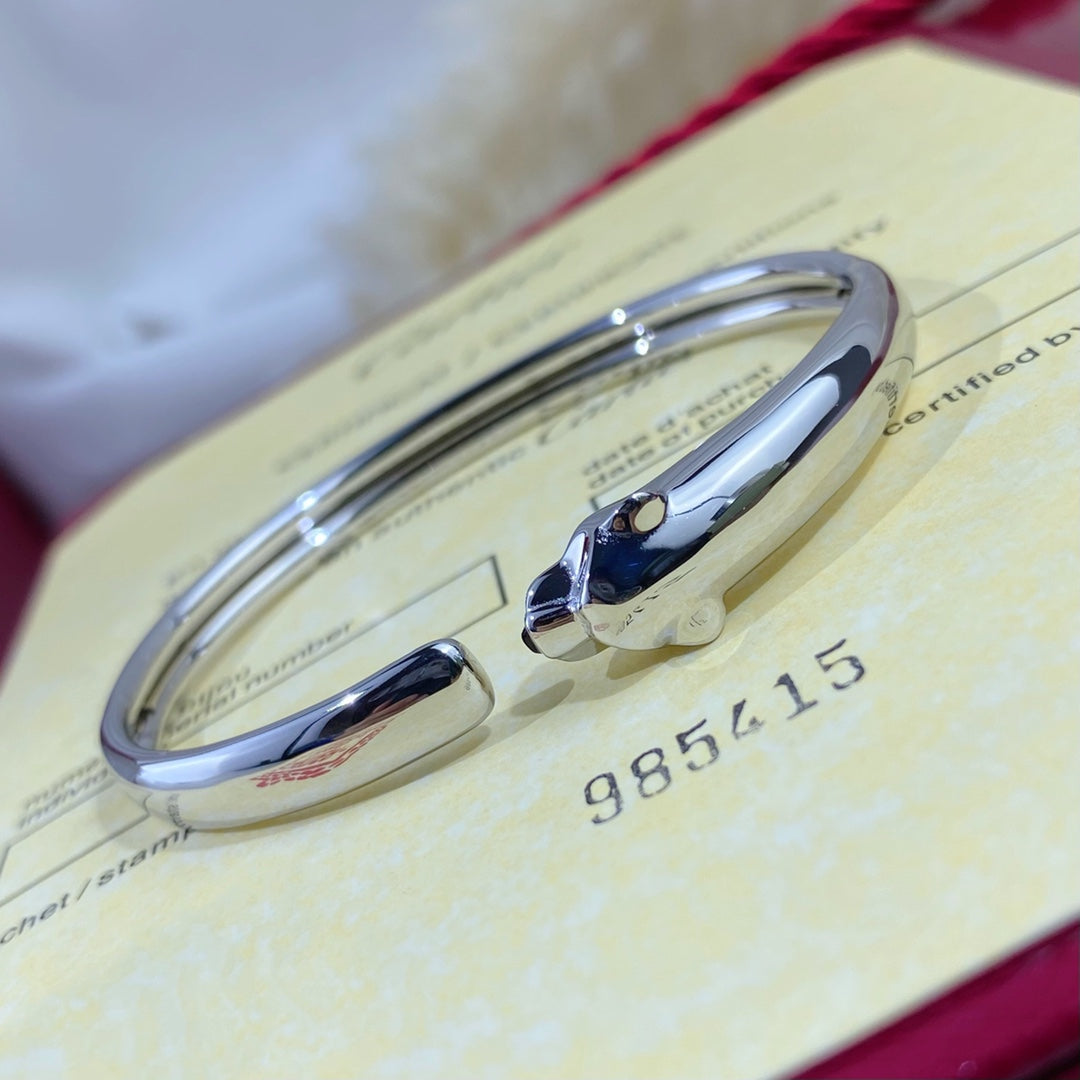 [Plus&Max]PANTHERE SILVER OPEN BRACELET