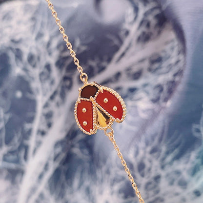 [Plus&Max]LUCKY SPRING 1 MOTIF PINK GOLD BRACELET