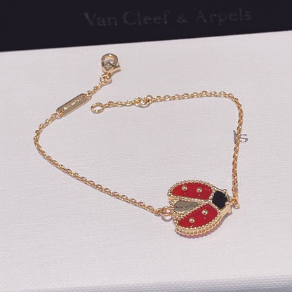 [Plus&Max]LUCKY SPRING 1 MOTIF PINK GOLD BRACELET