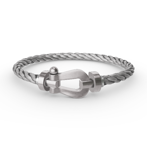 [Plus&Max]FORCE LARGE HORSESHOE NO DIAMOND BRACELET SILVER