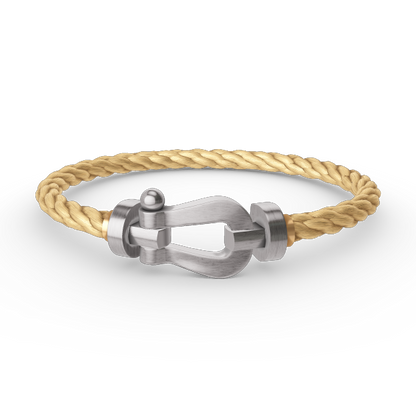 [Plus&Max]FORCE LARGE HORSESHOE NO DIAMOND BRACELET SILVER