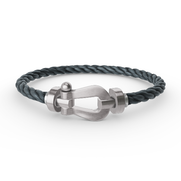 [Plus&Max]FORCE LARGE HORSESHOE NO DIAMOND BRACELET SILVER