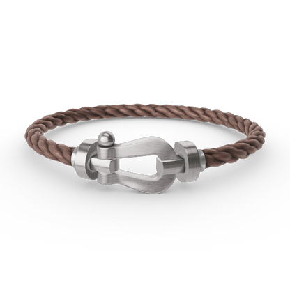 [Plus&Max]FORCE LARGE HORSESHOE NO DIAMOND BRACELET SILVER