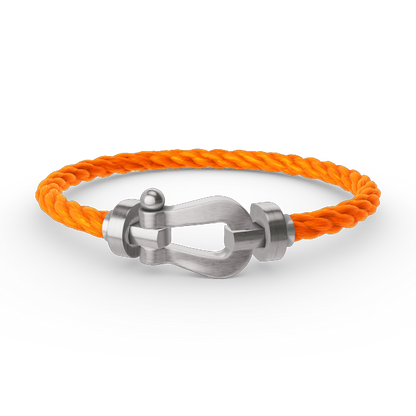 [Plus&Max]FORCE LARGE HORSESHOE NO DIAMOND BRACELET SILVER