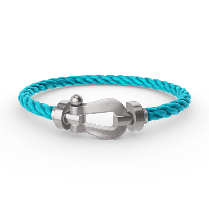 [Plus&Max]FORCE LARGE HORSESHOE NO DIAMOND BRACELET SILVER