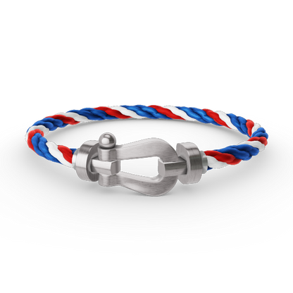 [Plus&Max]FORCE LARGE HORSESHOE NO DIAMOND BRACELET SILVER