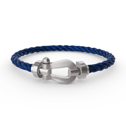 [Plus&Max]FORCE LARGE HORSESHOE NO DIAMOND BRACELET SILVER