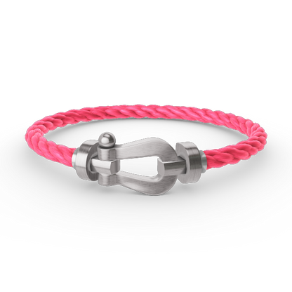 [Plus&Max]FORCE LARGE HORSESHOE NO DIAMOND BRACELET SILVER