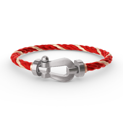 [Plus&Max]FORCE LARGE HORSESHOE NO DIAMOND BRACELET SILVER