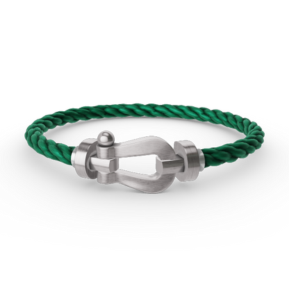 [Plus&Max]FORCE LARGE HORSESHOE NO DIAMOND BRACELET SILVER