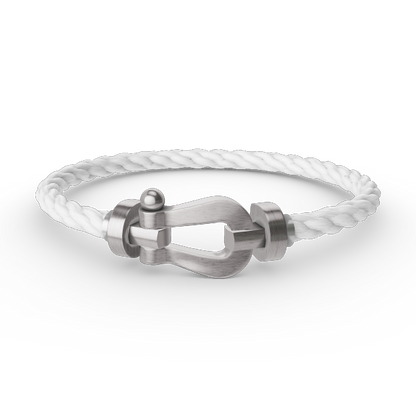 [Plus&Max]FORCE LARGE HORSESHOE NO DIAMOND BRACELET SILVER
