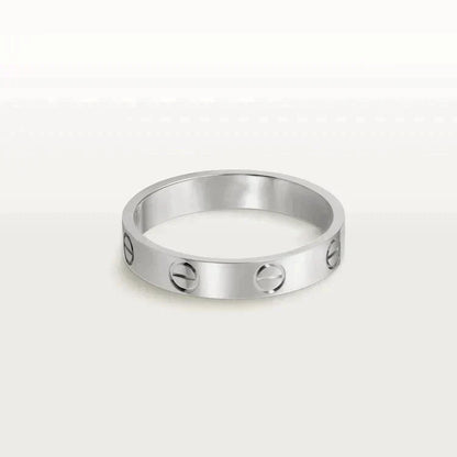 [Plus&Max]LOVE RING 4MM 1 DIAMOND SILVER