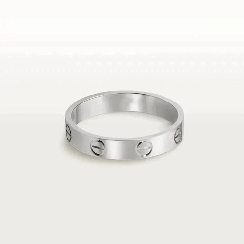 [Plus&Max]LOVE RING 4MM 1 DIAMOND SILVER