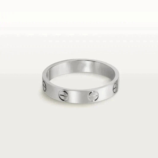 [Plus&Max]LOVE RING 4MM 1 DIAMOND SILVER