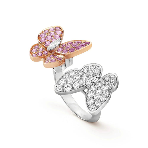 [Plus&Max]TWIN BUTTERFLY DIAMOND RING